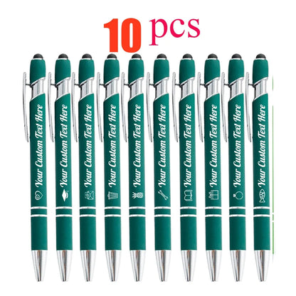 Customized Ballpoint Pen with Stylus - Personalized Metal Name & Logo Pen for Business, Graduation & Gifts