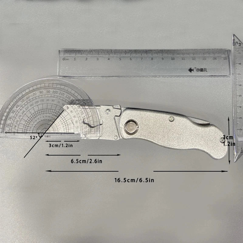 Portable Heavy Duty Utility Folding Knife: Aluminum Plastic Handle, Pocket Cable Cutter & Carpet Blade with Lock - Essential Cutter Set