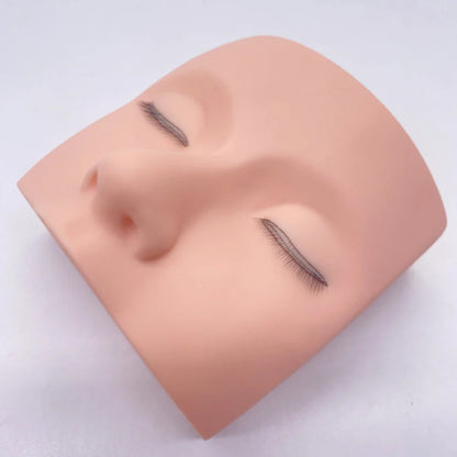3D Eyelash Extension Mannequin Head – High-Quality Silicone Gel Practice Tool Realistic Skin Texture