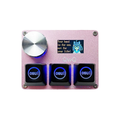 SayoDevice O3C Rapid Trigger Gaming Keyboard with Knob & Screen – Hall Effect Magnetic Switch Macropad for OSU & Shortcuts
