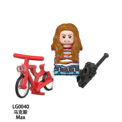 The Terrible Movie Upside-Down Model Building Block Set – Dustin, Mike, Lucas & Eleven Action Figures Toy for Kids