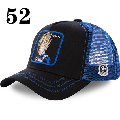 Dragon Ball Anime Baseball Cap - Goku Vegeta Buu Mesh Hip Hop Hat for Summer Casual Wear