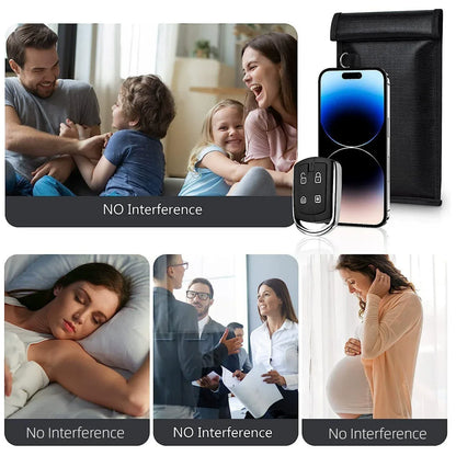 Waterproof Fireproof Car Key Signal Shielding Bag – RFID Blocking Faraday Pouch and Mobile Phone RF Signal Blocker Case