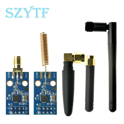 CC1101 433MHz Wireless Transceiver Module with SMA Antenna – Compatible with Arduino Projects