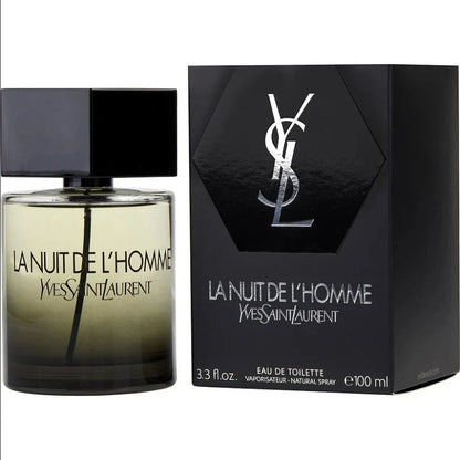 YSL La Nuit De L'Homme Eau De Toilette Spray for Men 100ml - Yves Saint Laurent (New Packaging)
