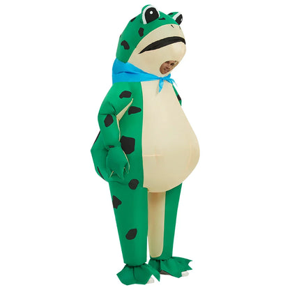 Inflatable Frog Costume — Funny Full-Body Blow-Up Cosplay Suit for Adult Halloween & Party Role Play