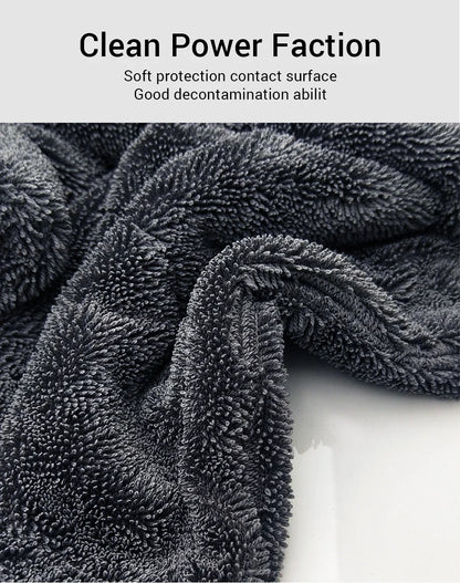 SEAMETAL 1200GSM Microfiber Car Wash Towel – Double-Sided Ultra Absorbent Cleaning & Drying Cloth