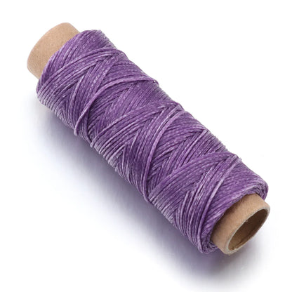 50 Yards Waxed Leather Thread Cord – 150D 1.0mm for Hand Stitching, DIY Bracelets & Jewelry Making