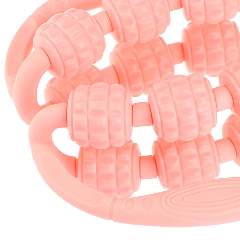 Portable Round Massager Roller – Waist, Abdominal & Leg Clip Tool for Cellulite, Stovepipe & Meridian Massage