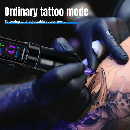 Wireless Tattoo Pen Machine – Dual Mode Direct Drive with IPS Screen, 1800mAh Battery & Timing Function for Professional Tattoo Artists