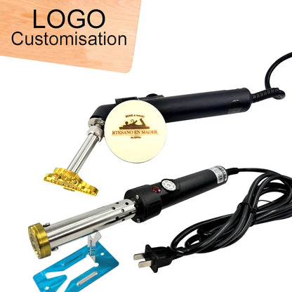 Handheld Copper Hot Stamping Machine – Electric Branding Iron for Wood, Leather & Cake DIY Crafts