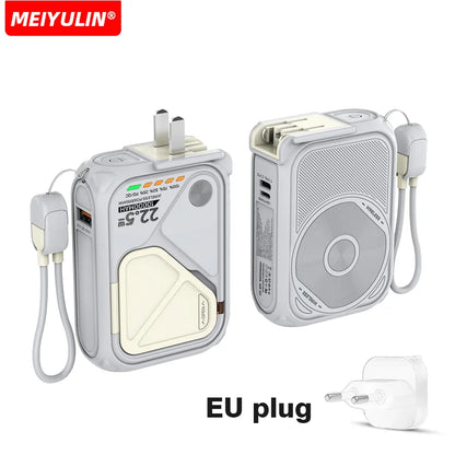 Magnetic Wireless Power Bank 20000mAh - Large Capacity Fast Charger with AC Plug, External Spare Battery for iPhone