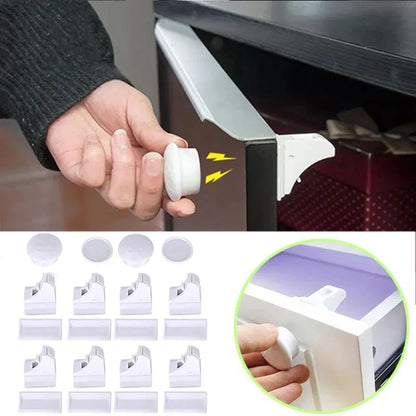 Children’s Magnetic Safety Lock — Baby Protection Drawer & Cabinet Door Lock Limiter for Child Security