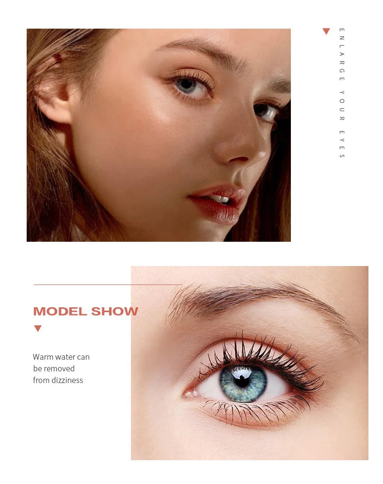 4D Lengthening Waterproof Mascara – Thick Curling, Long-Lasting Black Eyelash Enhancer for Natural Lash Extension Makeup