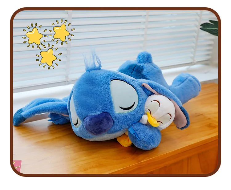 Disney Stitch Plush Doll - Lilo and Stitch Cute Duck Version, Kawaii Stuffed Toy for Christmas and Birthday Gifts
