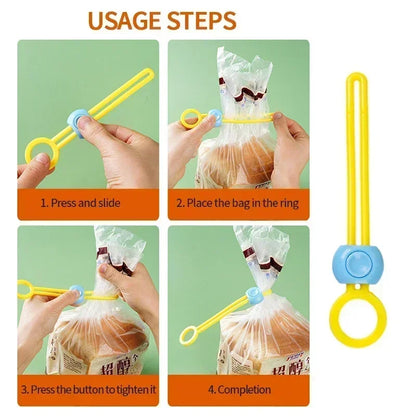 3pcs Food Bag Sealing Strap - Adjustable Freshness Sealing Clips for Portable Data Cable Storage ! Kitchen Gadgets