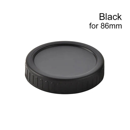 6pcs Reusable Plastic Mason Jar Lids - Leak-Proof Wide Mouth Bottle Covers with Spout for Kitchen Use