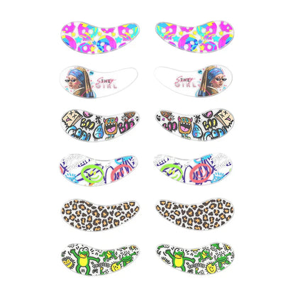 Blackwings Reusable Silicone Cooling Eye Patches – Gel Eye Mask for Dark Circles & Puffy Eyes (6 Pairs)