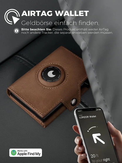 RFID Blocker Wallet for Men – Wallet with Coin Pocket & Airtag Holder