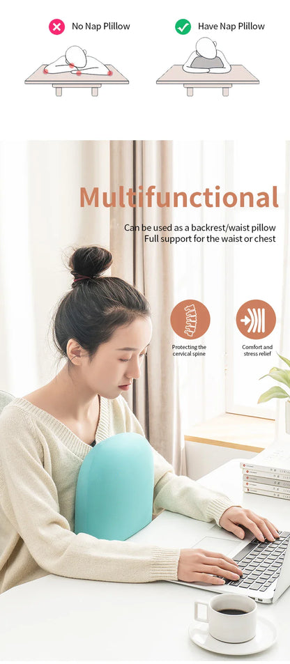 Multifunction Memory Foam Neck Pillow — Soft Slow-Rebound Travel Pillow for Sleeping, Cervical Support & Massage