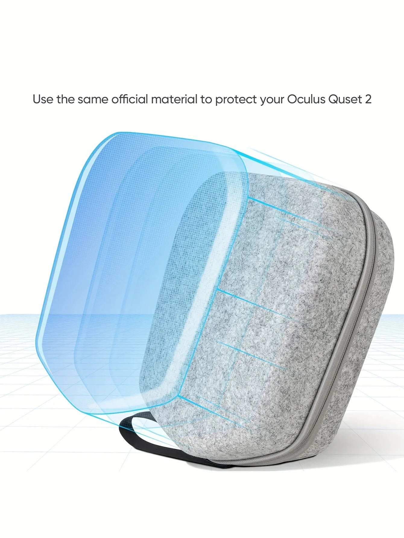Hard Suitcase for Oculus Quest 2 Basic/Elite VR: Compatible with Game Headphones & Touch Controller Accessories