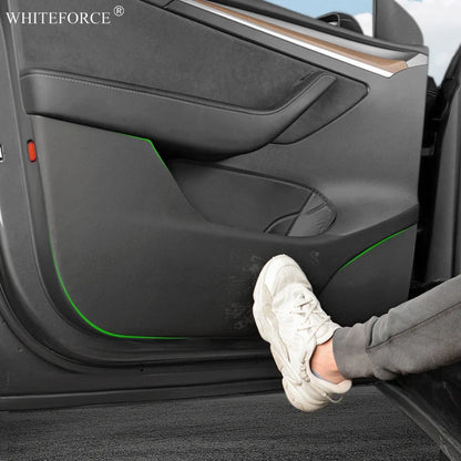Tesla Model Y/3 2021-2023 Door Anti-Kick Protective Sticker – Soil-Proof & Anti-Scratch Side Door Mat Protector
