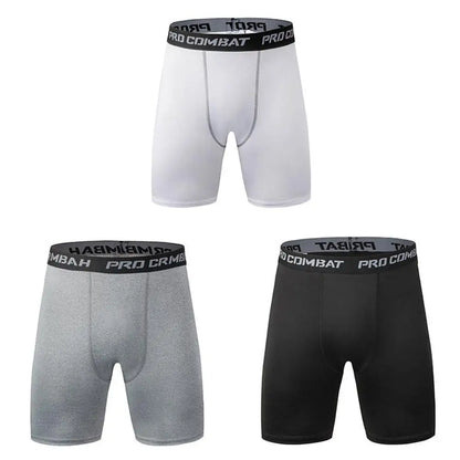 Men’s Compression Leggings — Quick-Dry Basketball, Running & Training Quarter-Length Sports Fitness Pants