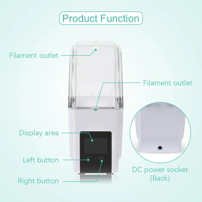 SUNLU S1+ 3D Filament Drying Box – Fila-Dryer Storage Holder for Dry Filament with Fast Heating