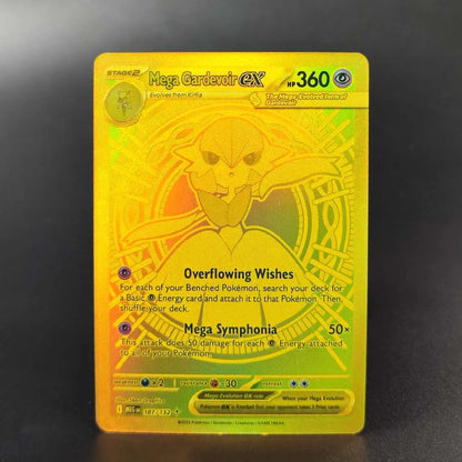 2025 Pokémon English Collection Cards Set – MEGA Dragonite, Charizard, Lucario & Gardevoir EX Anime Trading Cards Gift Toys
