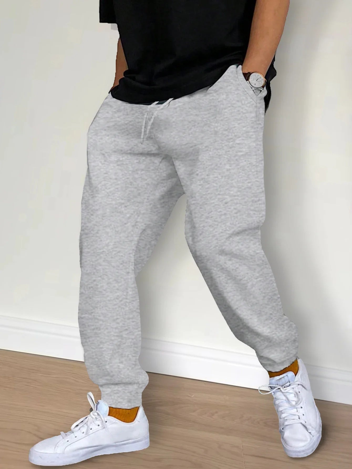 New Men's Casual Sports Pants - Gym Jogger Sweatpants for Running & Workout, Fashionable Long Trousers