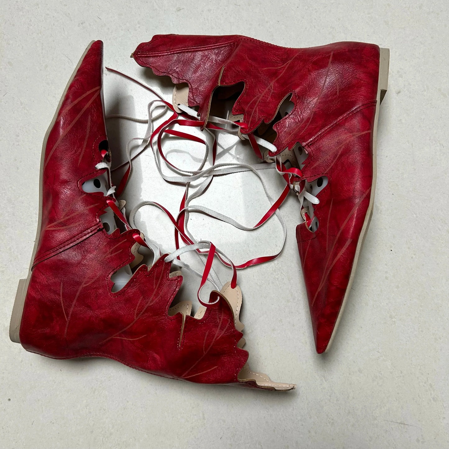 2023 Medieval Gothic Elf Witch Lace-Up Shoes – Retro Cosplay Boots for Women & Men, Carnival and Party Accessories