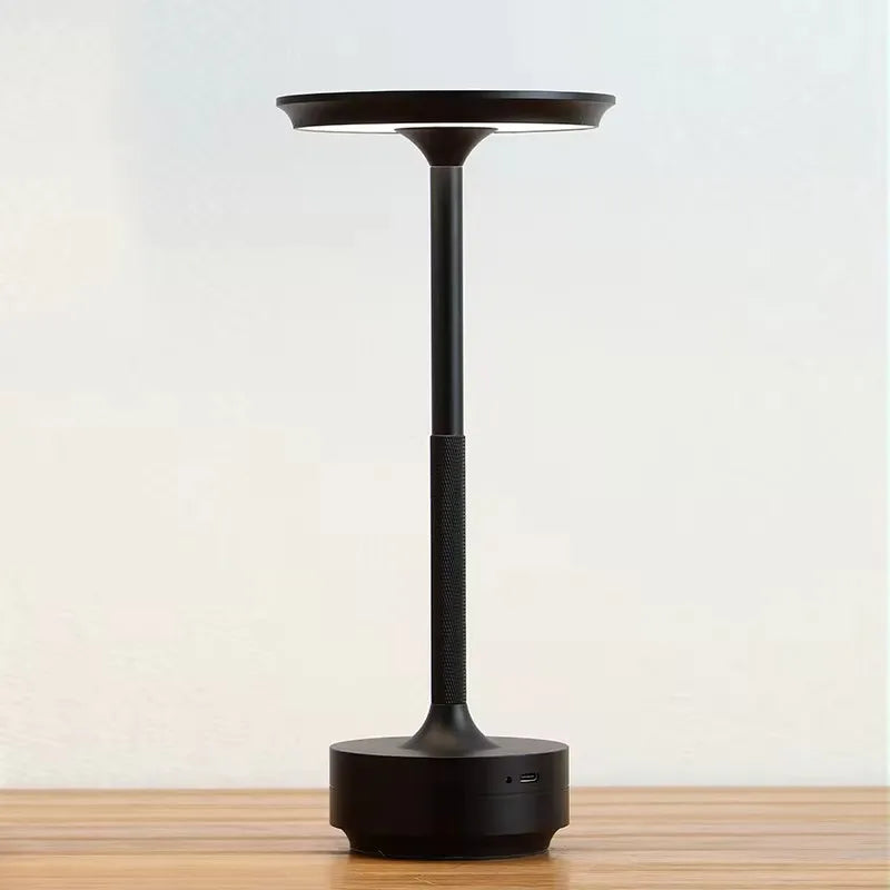 Wireless LED Touch Sensor Table Lamp - Rechargeable Desktop Night Light for Bedroom, Hotel, Bar & Restaurant Decor