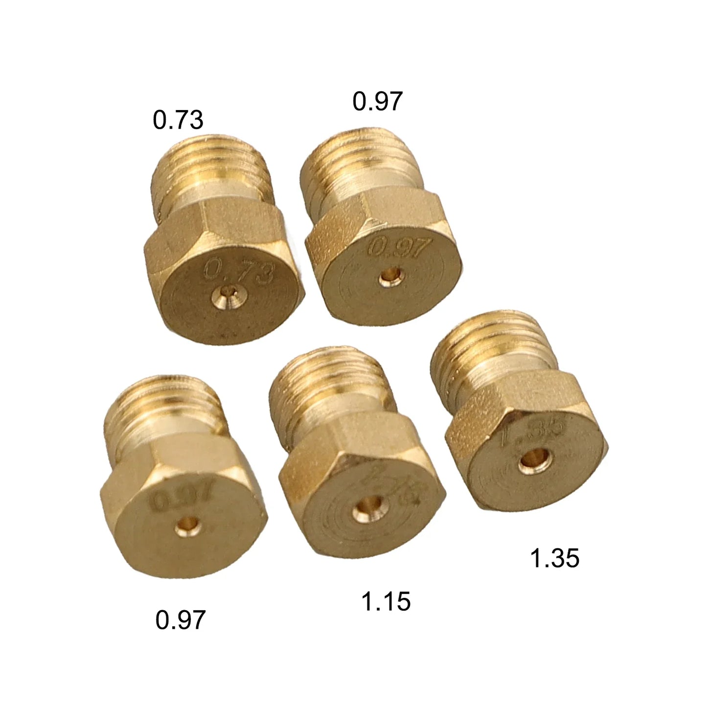 5PCS Burner Gas Conversion Kit – M6 X 0.75 Thread Nozzles for Natural Gas to LPG Hob, Kitchen Parts
