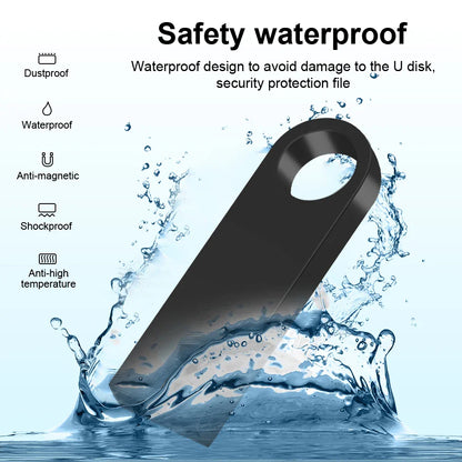 Metal USB 3.0 Flash Drive Keychain – High-Speed Pen Drive 8GB/16GB/32GB/64GB/128GB Memory Stick