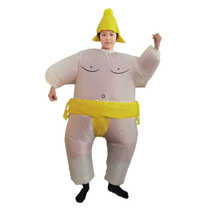 2023 Inflatable Sumo Wrestler Costume – Blow-Up Cosplay Suit for Kids & Adults Party Dress