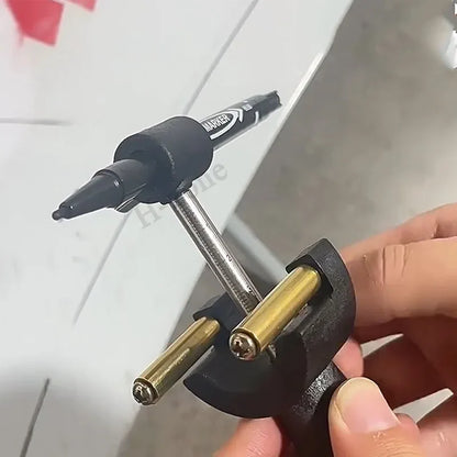 Wheel Eyebrow Scriber Tool – Auto Sheet Metal Dent Repair & Rib Line Parallel Marking Tool for Precision Bodywork Layout