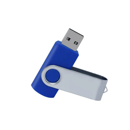 USB Flash Drive 2.0 Metal Swivel Pendrive – 16GB 32GB 64GB 128GB Portable Memory Stick