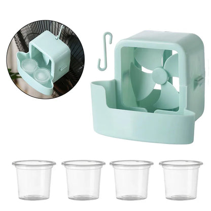 Electric Hanging Fan Cooling Storage Box – Household Cooler with 4 Cups, Refrigeration Accessories