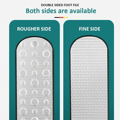 304 Stainless Steel Foot File — Double-Sided Callus Remover for Dead Skin, Professional Pedicure Tool