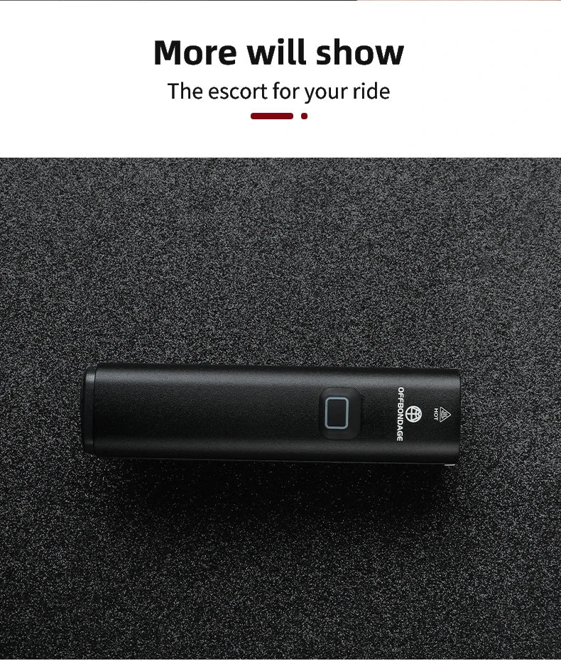 OFFBONDAGE 1000 Lumen Bicycle Light - USB Charging Bike Headlight & Power Bank | MTB & Road Highlight Flashlight for Handlebar