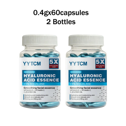 Hyaluronic Acid Deep Moisturizing Capsule Essence – Brightening Skin Serum (0.4g x 30 Capsules) Hydrating Skincare Treatment