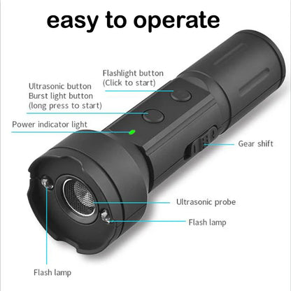 Rechargeable Ultrasonic Dog Bark Control Device - Safe and Effective Deterrent for Excessive Barking, Gentle Training Solution