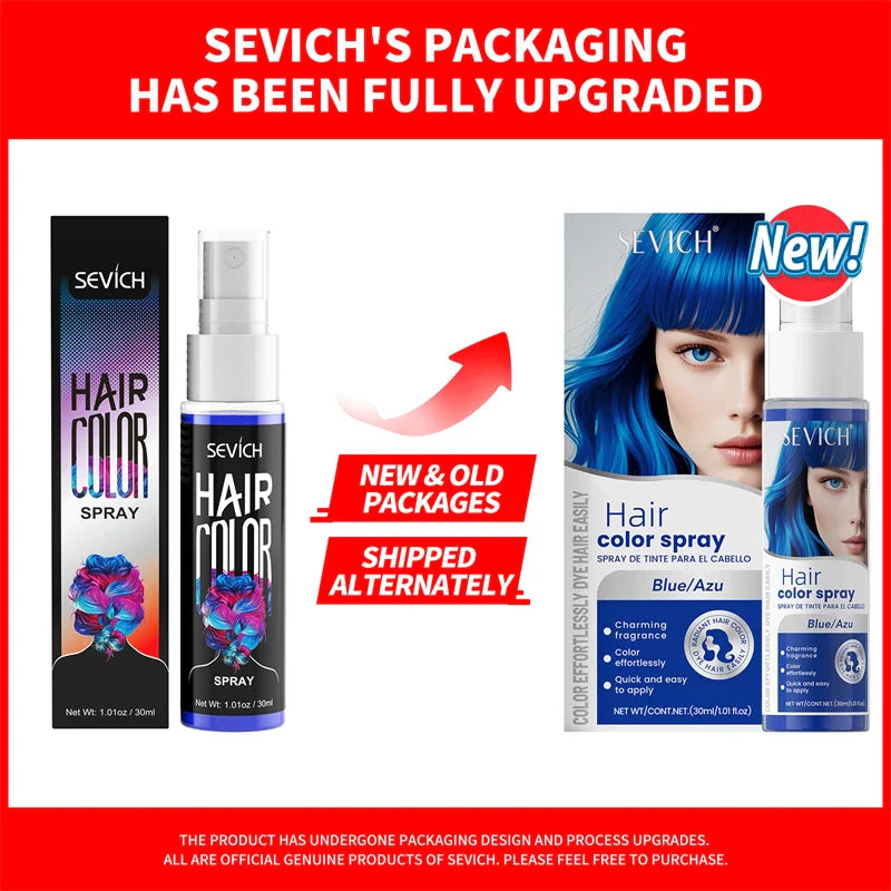 Temporary Hair Color Spray – 30ml DIY Hair Dye for Halloween, Parties & Instant Styling