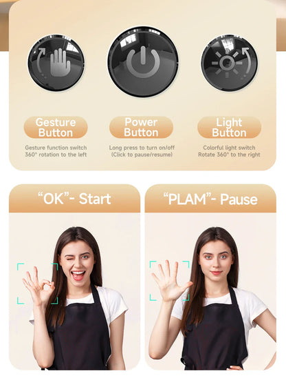 AI Smart 360° Gimbal with Auto Face Tracking – All-in-One Phone Holder & Video Stabilizer Tripod