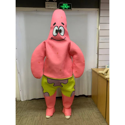 Patrick Star Costume - SpongeBob Cartoon Cosplay Jumpsuit for Halloween Carnival & Party Dress-Up