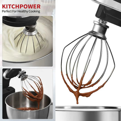 K45WW Wire Whip Attachment for Tilt-Head Stand Mixer – Stainless Steel Egg Beater & Cake Whisk for KitchenAid