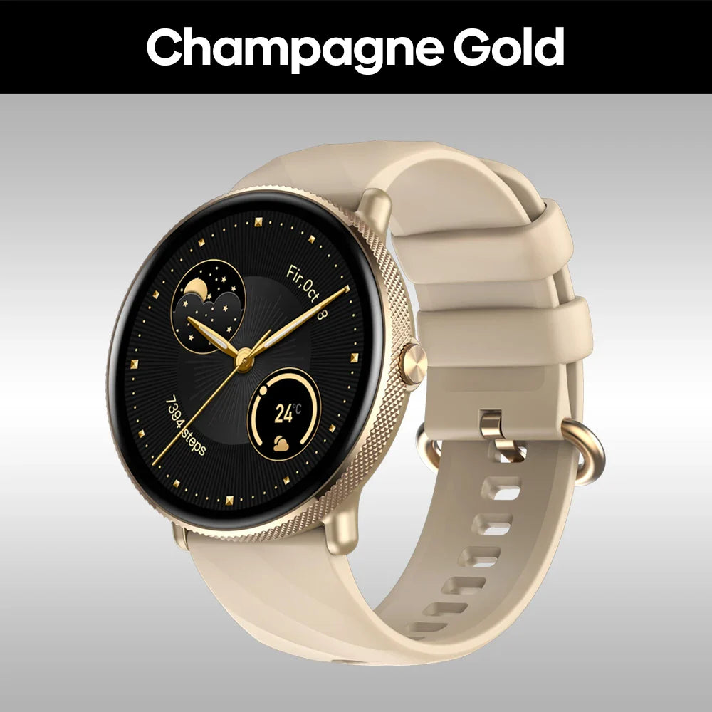Zeblaze GTR 3 Pro Smartwatch — AMOLED Display Fitness Watch with Call Function, 316L Stainless Steel for Men & Women