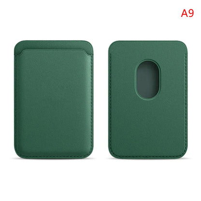 Luxury Magnetic Leather Wallet Case for iPhone 12–16 Pro Max — MagSafe Card Holder Phone Cover