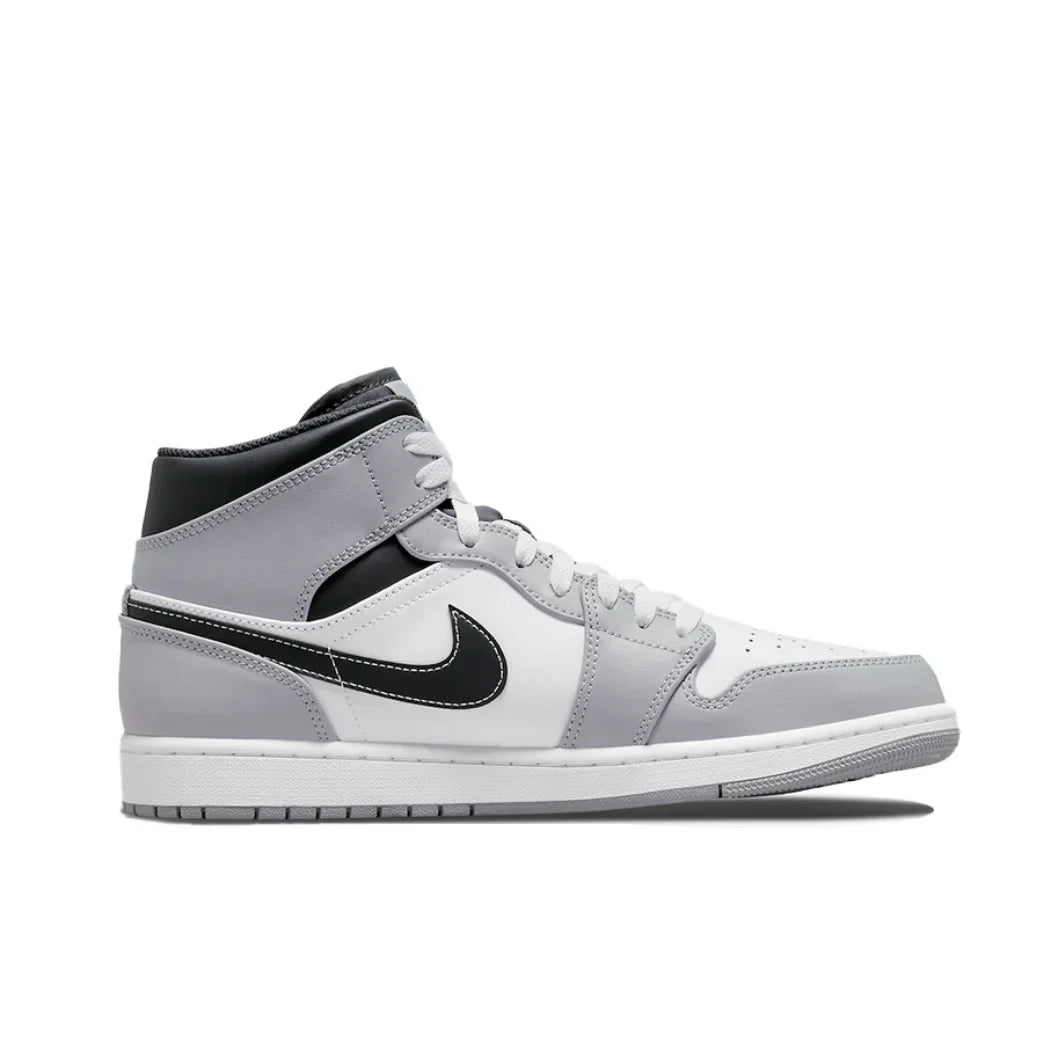 Nike Air Jordan 1 Mid – Original Retro Basketball Sneakers for Men | Classic Black & Red Colorway