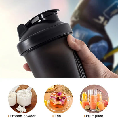 Sport Shaker Bottles – Plastic Water Cups for Whey Protein Powder | Fitness Gym Mixer and Portable Drink Cup